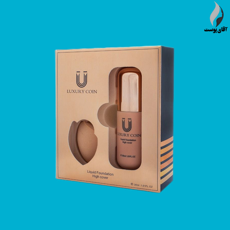 ست کرم پودر لاکچری کوین به همراه پد